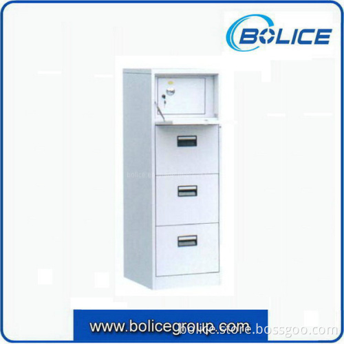 Quality 4 Drawers Office Steel File Cabinet with Security Door on Top